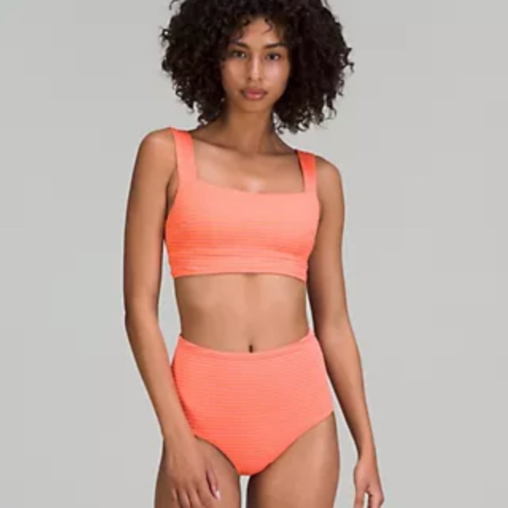 smocked swim B/C top